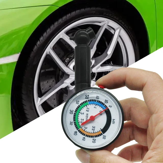 Tire Pressure Gauge 60Psi 4Bar Vehicle Tester Monitoring System Manometro  Presion Neumaticos For Motorcycles Car Truck - AliExpress