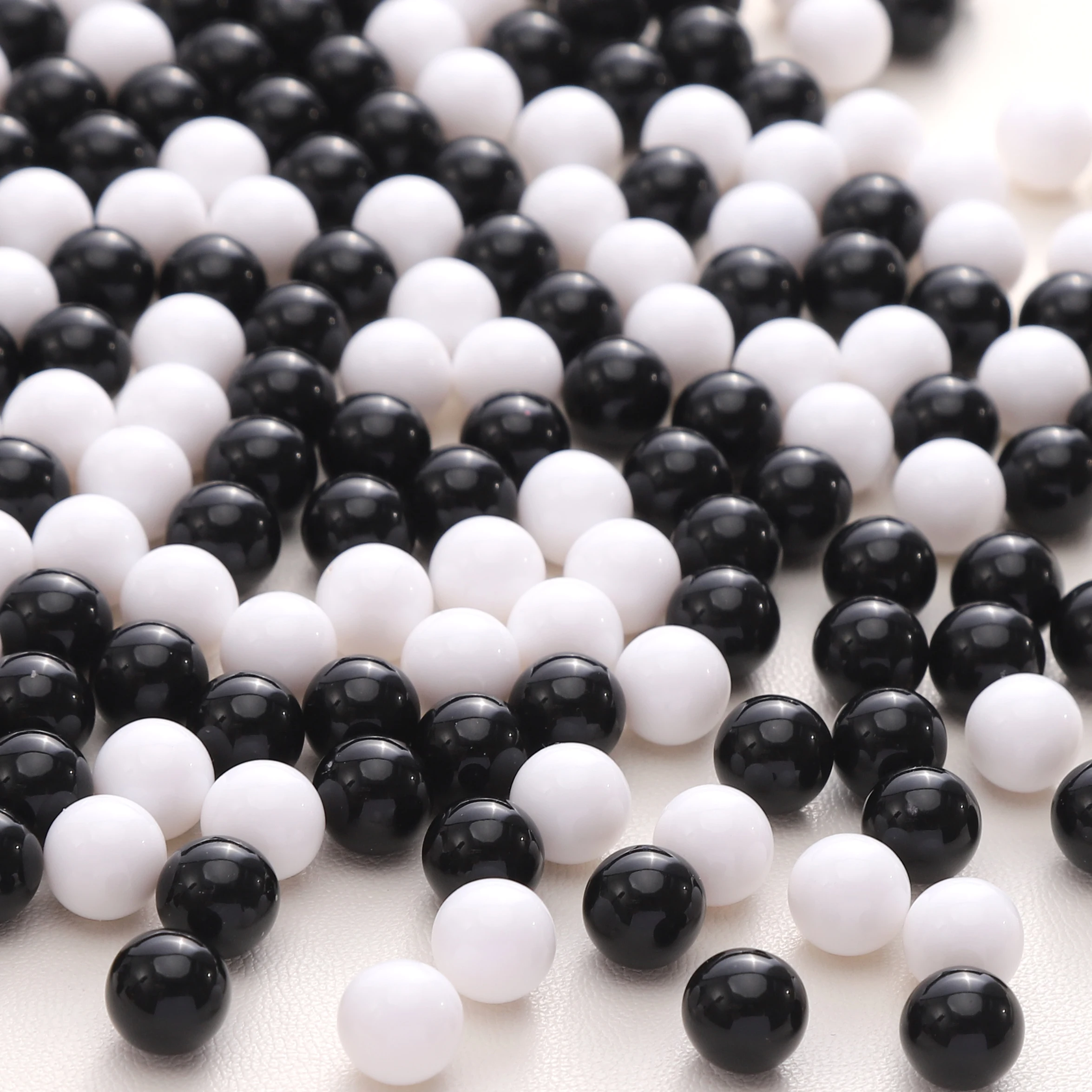 1,8 3, 4, 5, 6, 8 mm Acrylperlen, schwarz, weiß, einfarbig, ohne Loch, lose runde Perlen für DIY-Armband, Halskette, Schmuckherstellung