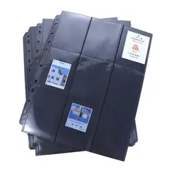 Ticket Stamp Collection Card Organizer Collection Album Replacement Loose-leaf Inners Inner Page Card Album Black Storage Page