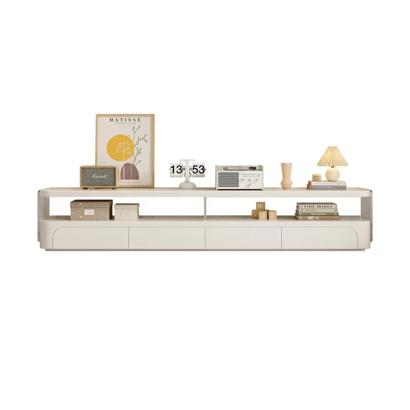 

Yy TV Cabinet and Tea Table Combination Small Apartment French Simplicity Suspension Hanging Cabinet