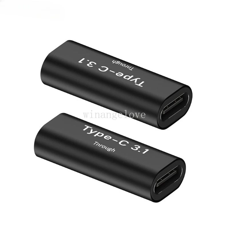 

200 pcs Type-c Adapter Double Female Type-c Female-to-female Usb 3.1 Full-function 4k Screen Projection Video 10Gbps Power