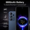 A73 Phone,Smartphone Android,6.8 inch,8GB RAM,256GB ROM,Dual SIM,Mobile phone,Google Play Store,13+32MP,6800mAh,Cellphones 5