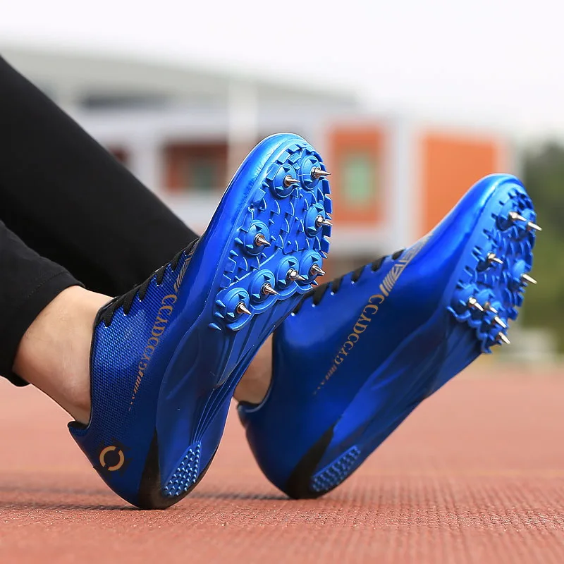 Running Shoes for Men and Women, Kids Track and Field Nails Sneakers, Students Sports Shoes, Plus Size 35-45