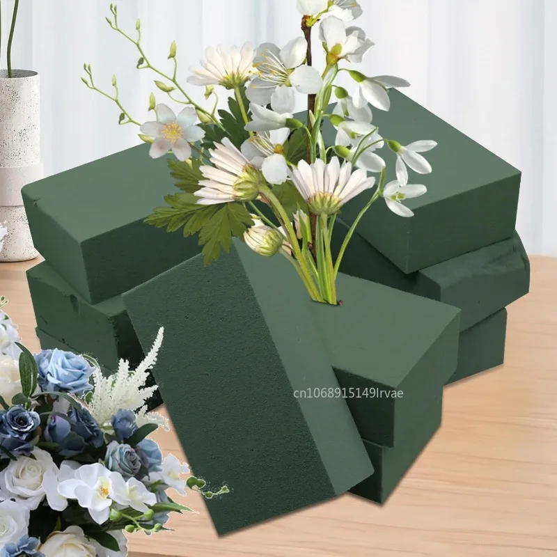Floral Flower Foam Blocks for Flower Arrangements Green Plant Foam for Wedding Birthday Flower Arrangement Materials Supplies