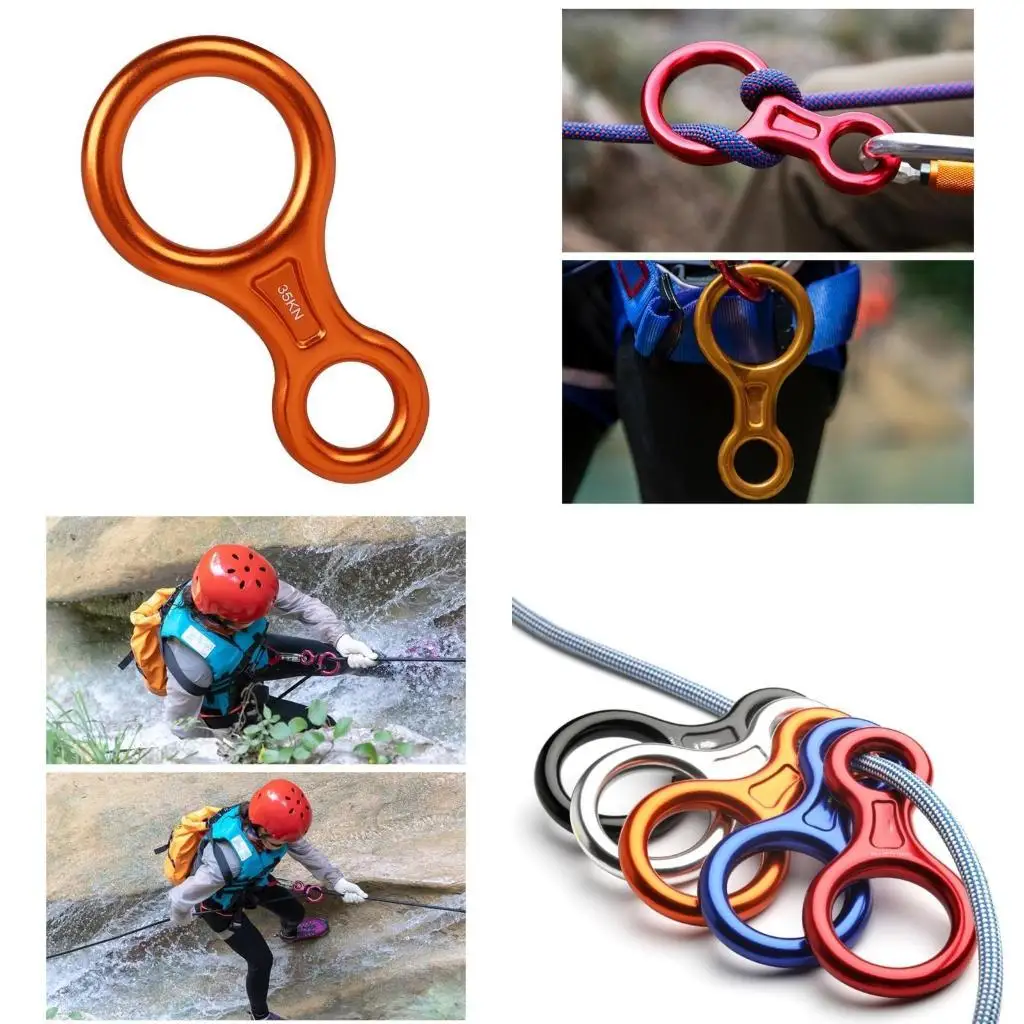 Heavy Duty 35kN Descender for Outdoor Recreation and Mountaineering