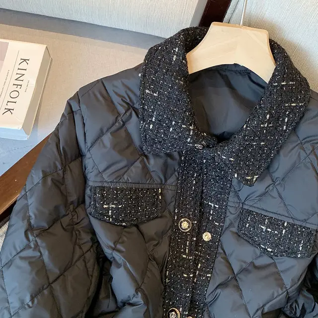 French Vintage Charm Black Parka