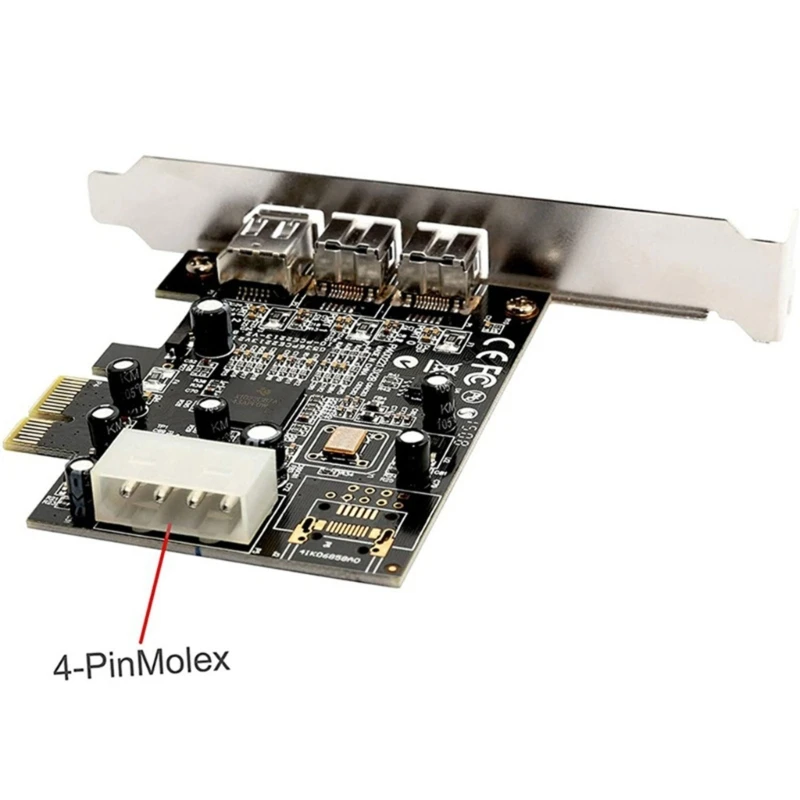 

1394 Expansion Card PCIE 1X to IEEE 1394 Video Adapter 1x 1394A 6Pin + 2x 1394B 9Pin Controller Firewire Card for PC