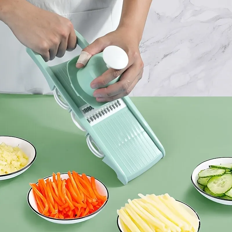 Vegetable Chopper 5 In 1 Potato Shredding Machine Slicing Chopper Home Kitchen Multi Functional Radish Scraper Rough Planer
