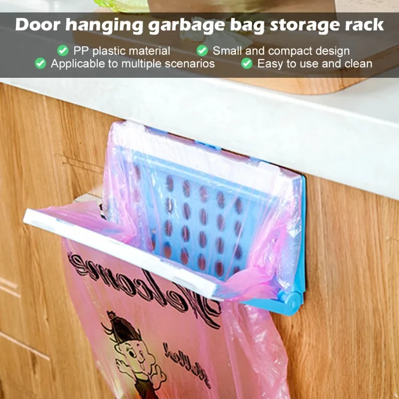

Plastic Garbage Bag Rack Kitchen Garbage Bag Storage Rack Folding Garbage Shelf Bag Fixing Bracket Hanging Trash Rubbish