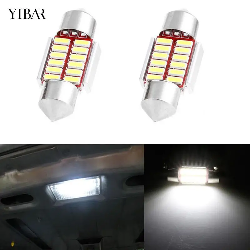 

2 шт., автомобильные аксессуары 31 мм 4014 12SMD C5W
