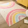 Shaggy Bedroom Rugs for Kids Rainbow Fluffy Carpet Living Room Hairy Nursery Play Mat for Children Plush Baby Rugs Soft Foot Mat 1