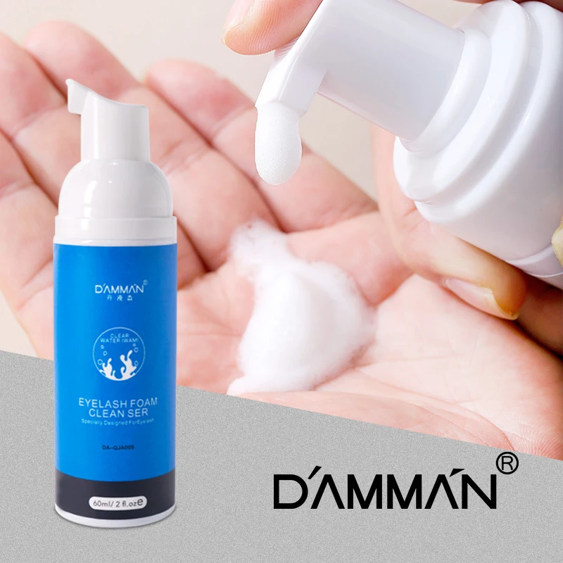 Makeup Remover Lash Glue Remover Eyelash Shampoo 60ML Eyelash Cleansing Mousse