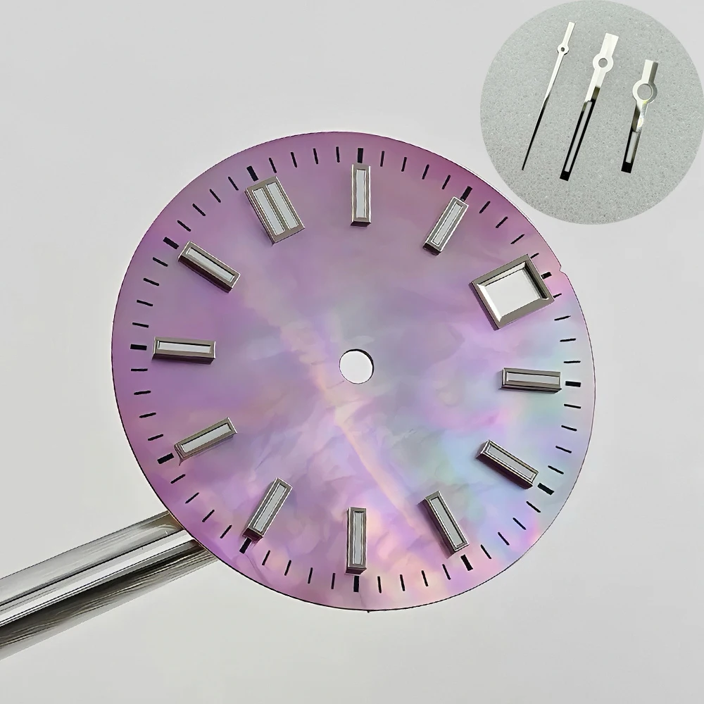 Blue Luminous Dial for DIY Watch Modification - 28.5mm