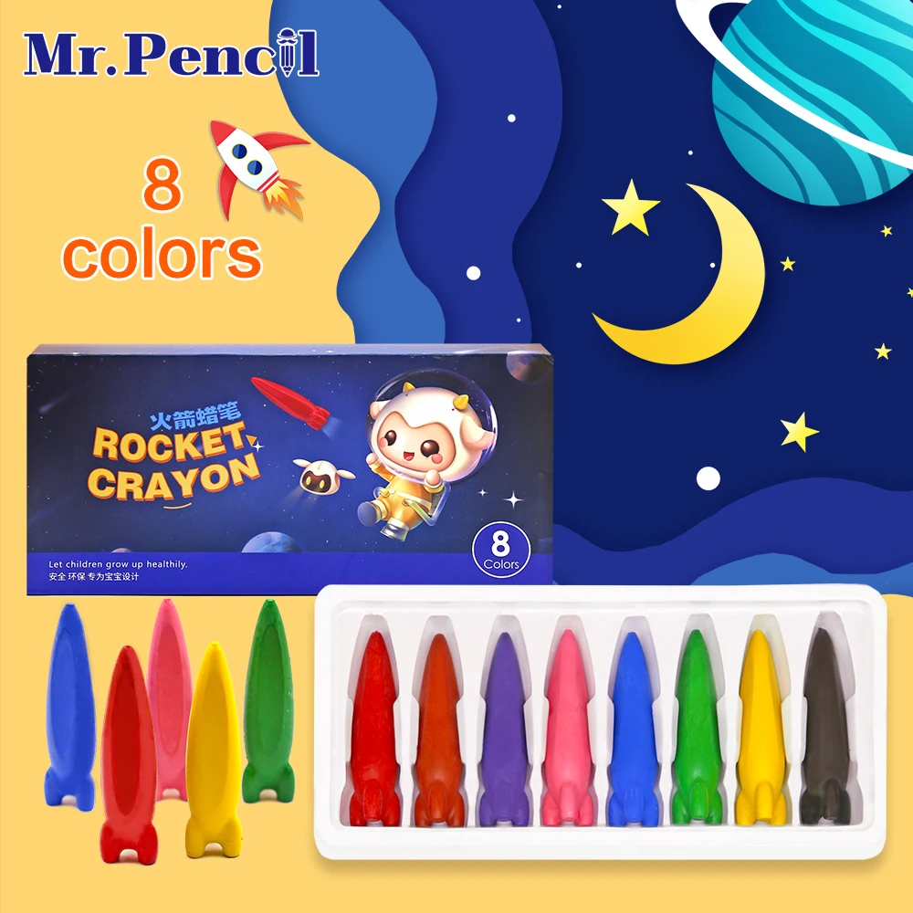 Non-toxic children's safety color Crayon baby 3D finger art Supplies  kindergarten Easy to erase educational kid stationery - AliExpress