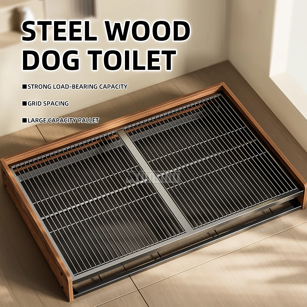 Dog Toilet for Large Breed Dogs – Large Dog Poop & Pee Tray, Moisture-Proof Wooden Board, Supplies for Medium & Small Dogs 2