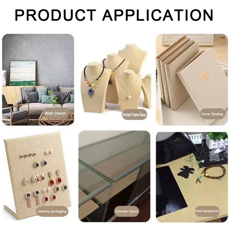 DIY 자체 접착 리넨 원단 수리 스티커, 소파 가구 자동차 좌석 의자 장식 리넨 패치, 수공예품 상자