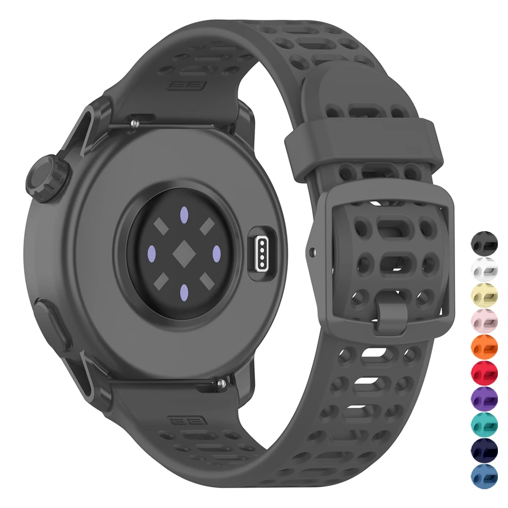 Breathable Silicone Sports Watchband - 20mm/22mm