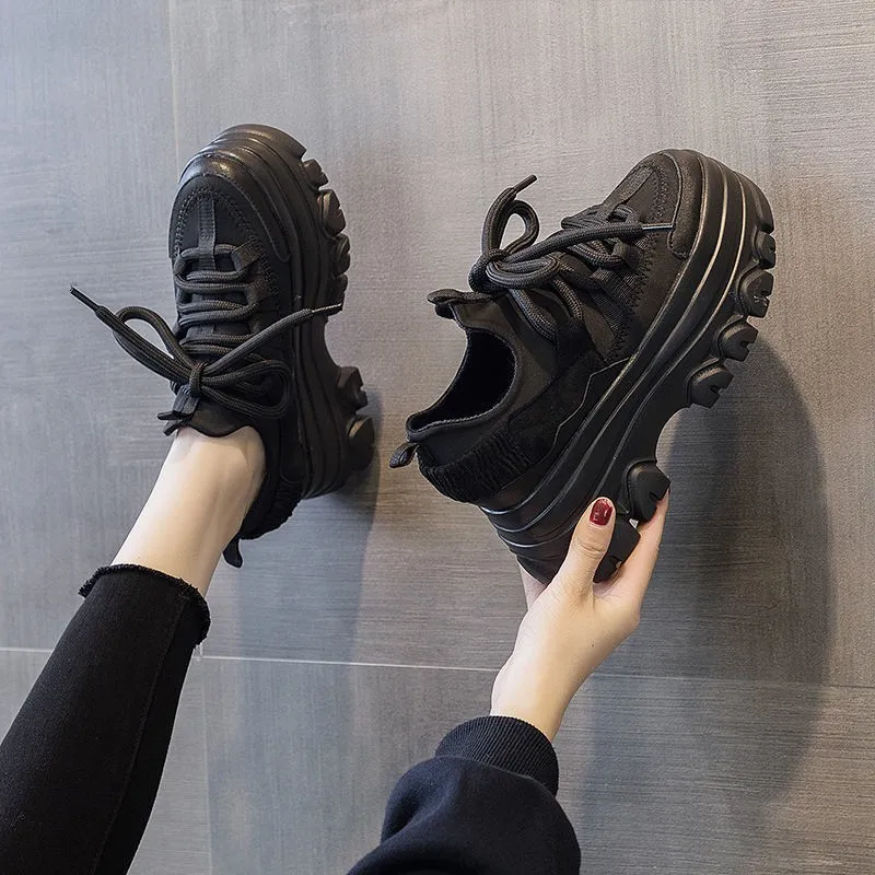 Women Casual Shoes White Sneakers 2023 Women Fashion Spring Summer PU Sneakers Women Platform Vulcanize Shoes Zapatillas  Mujer