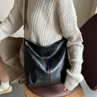 Wide Geometric Strap Shoulder Bag Large Capacity Crossbody Bags For Women,Retro Pu Leather Women’s Bag For Shopping Travel