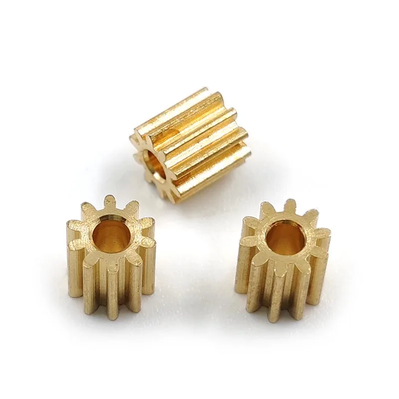 10 Teeth Width 5mm Copper Pinion OD = 4.9mm Non-standard Mechanical Motor DIY Gear Parts 3Pieces 102A 0.4M