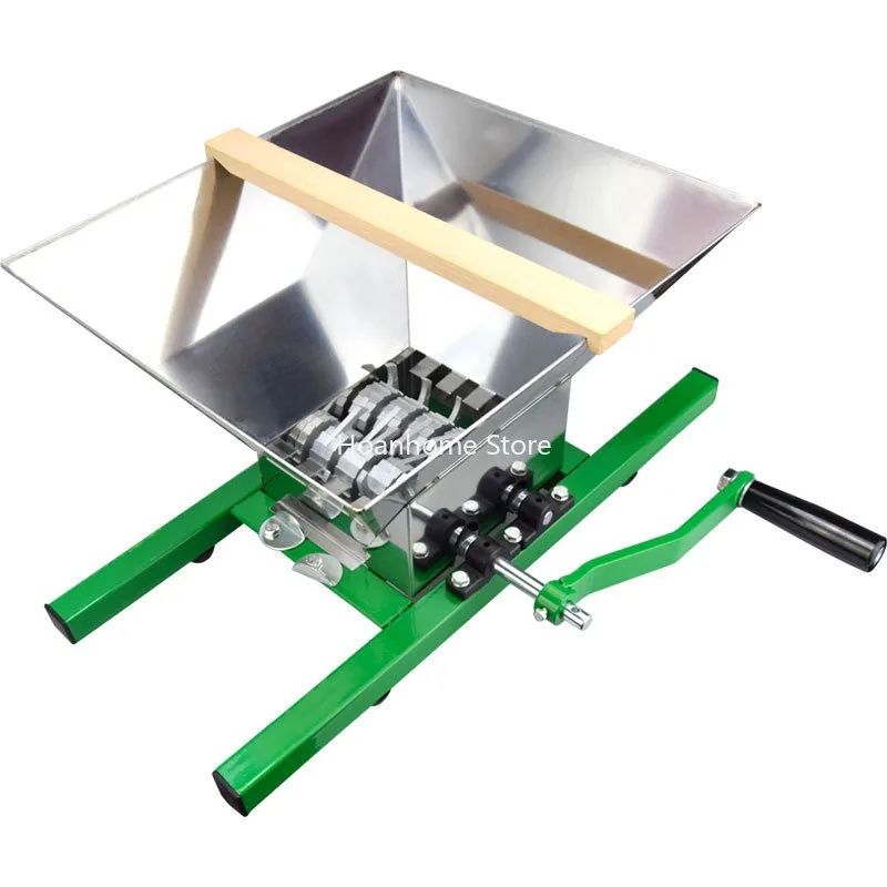 

Hand-Cranking Stainless Steel Grinder Home-Brewed Apple Wine Grape Berry Broken Skin Manual without Plug-in