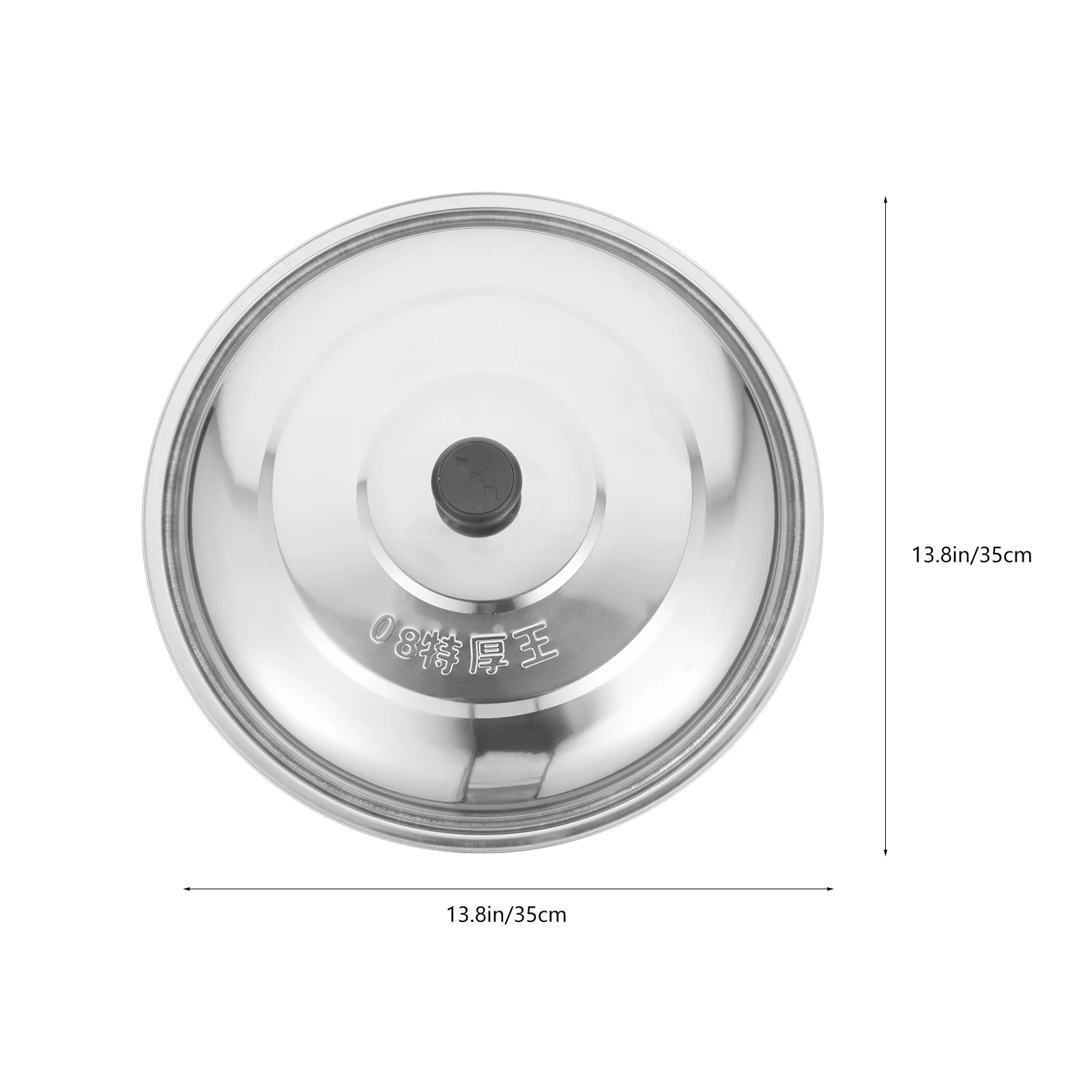 Stainless Steel Pan Lid Universal Lid 35Cm Cover Frying Pan Cookware Lids Cooking Dome Glass Pot Wok,cookware accessories