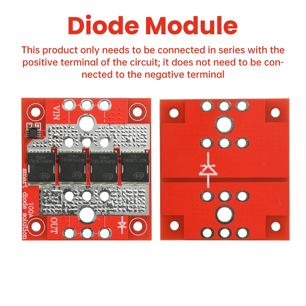 Diode High Current Module 100A High Current Ideal Diode Module Solar Controller Anti-reverse ...