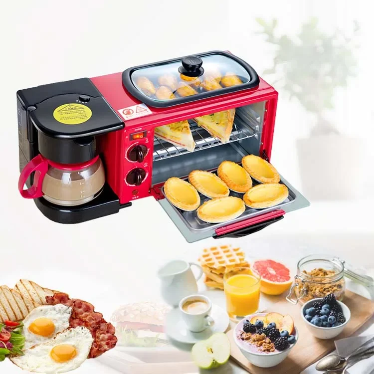 Home Use 3in1 Breakfast Maker Machine Multi-function Three-in-one Breakfast Machine 3 In 1 Breakfast Machine 2