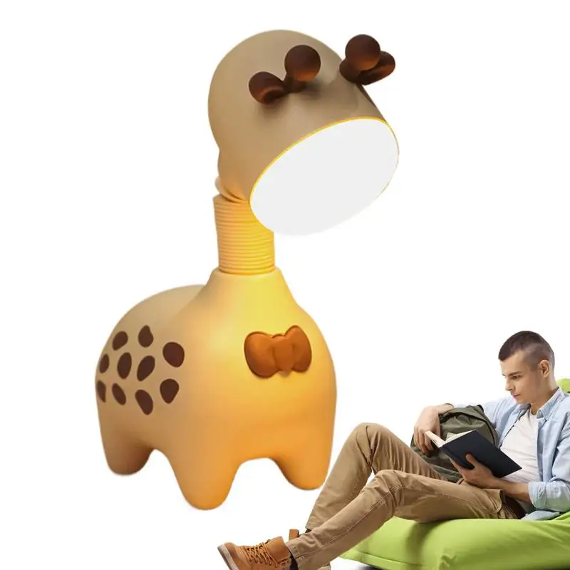 

Cute Cartoon Giraffe LED Light Student Bedroom Bedside Reading Table Night Lamp Giraffe Night Light For Kids