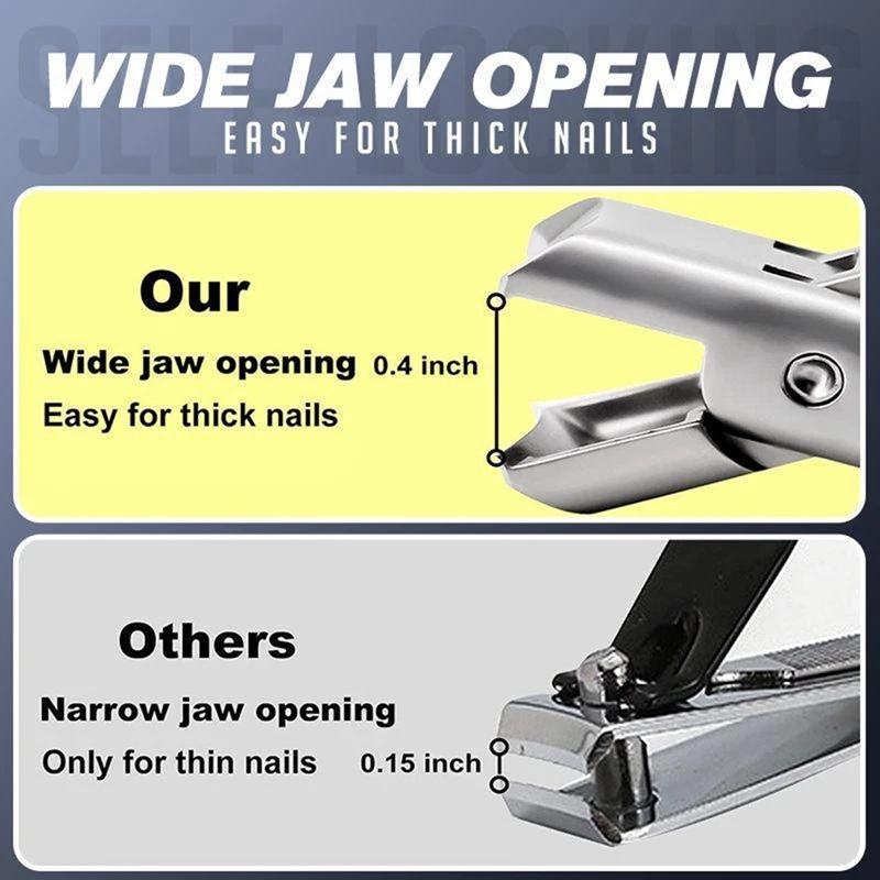 Portable Nail Clippers Professional Stainless Steel Nail Clipper Travel Fingernail Cutter Trimmer Machine Toenail