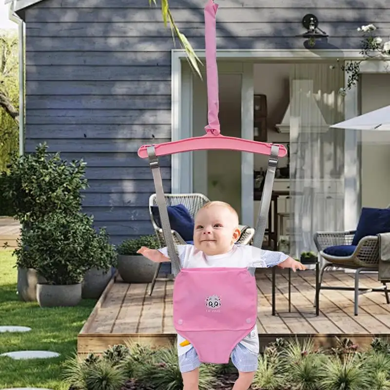 Doorway Jumper Jumper For Baby With Cloth Exersaucer Activity Seat And Doorway Baby Exerciser With Adjustable Chain Doorway 4