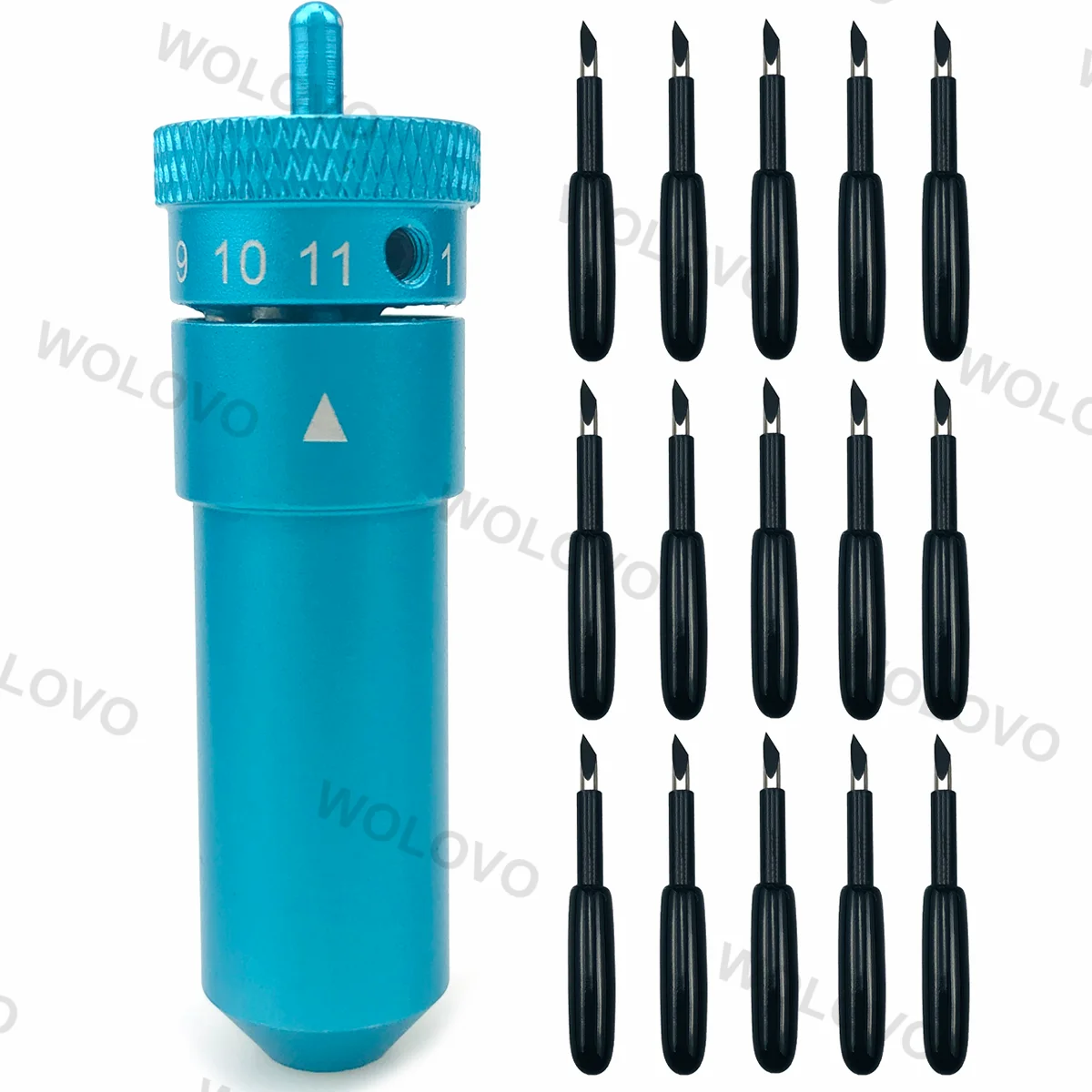 15Pcs Plotter Deep Point Deepcut Blades E 1Pc Holder Per Graphtec Silhouette Cameo 3 2 1 Cb09 Cb15