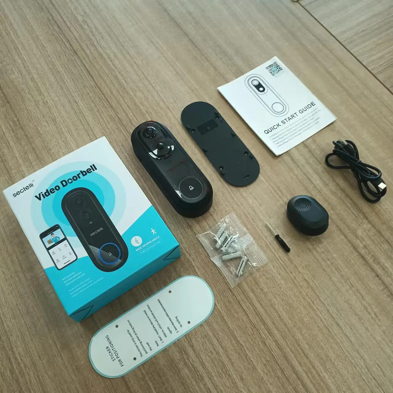 5G 2.4G WiFi Video Doorbell 1080P Wireless Bell Tuya APP Smart Intercom Camera IP65 Waterproof Ring Bell with 9000mAh Battery