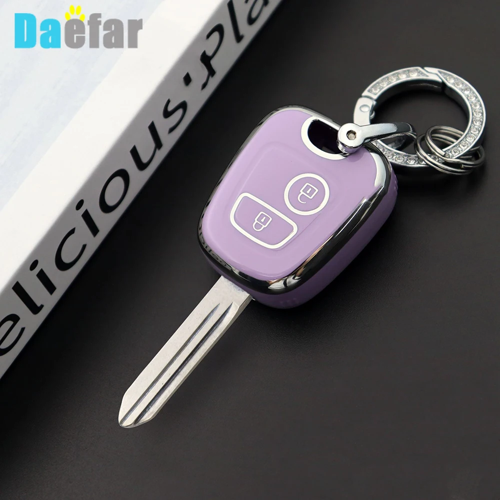 

2 Buttons TPU Car Remote Key Case Cover for Peugeot 107 206 307 207 408 Gold Silver Key Protector Holder Shell Fob Accessories