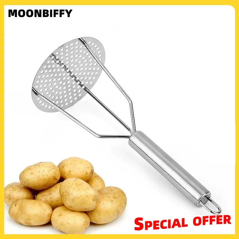 Kitchen Gadget Creative Mud Press Masher Puree Juice Maker Stainless Steel Potatoes Crusher Pusher Fruit Tools Cocina Cozinha