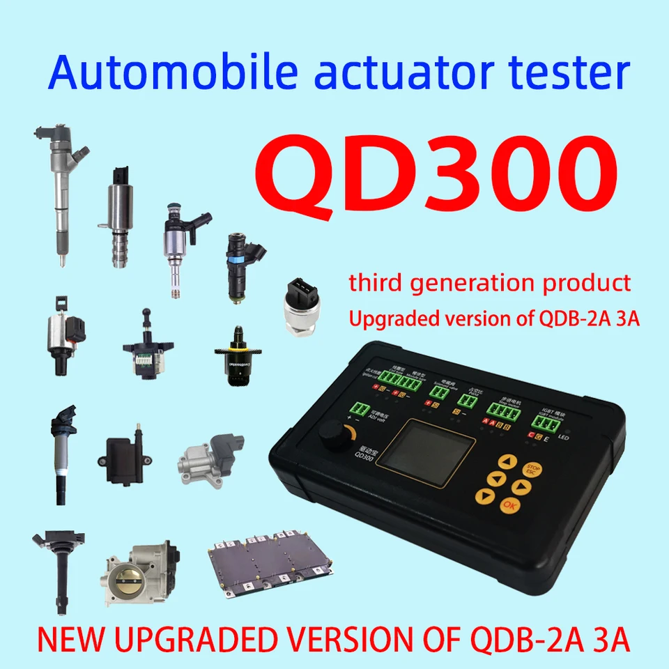 New QD300 Automobile Ignition Coil Tester QDB-2A 3A IGBT Idle
