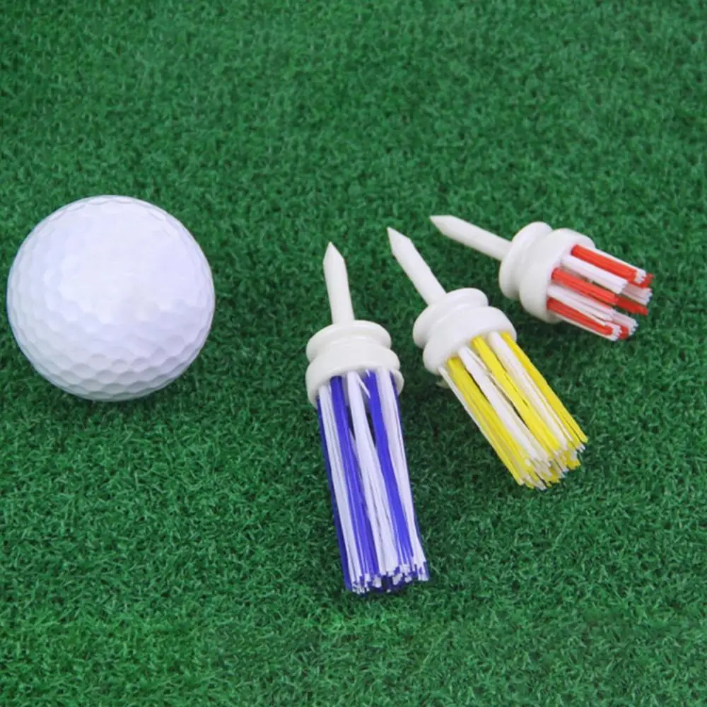Unbreakable Brush Golf Tees – Low Friction Plastic Tee