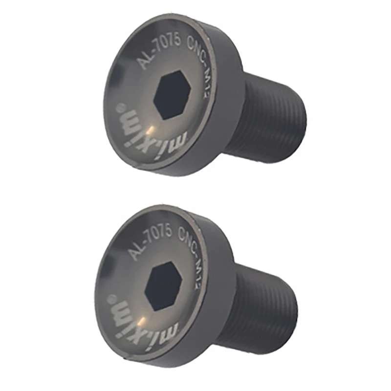 

Mi.Xim 2Pcs Bicycle Bottom Bracket M12 Crankset Screw MTB Road Bike Crankset Crank Arm Fixing Bolts Bike Screws Black