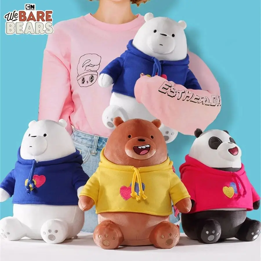 Hoodie We Bare Bears Miniso Panda Ice Bear We Bare Bears Stuffed