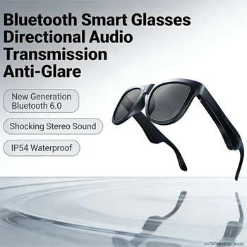 Nuovi Occhiali Intelligenti OVO-1 con Cuffie Wireless Bluetooth 6.0, Auricolari per Sport all'Aperto, Microfono HD per Chiamate