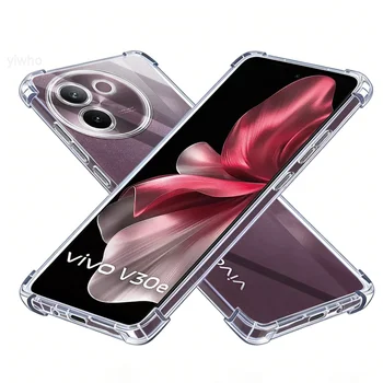 Custodia trasparente per Vivo V30e 5G, cover posteriore antiurto, cristallina, protezione angoli, tagli precisi