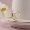 Original Smart Women's Fashion Ring Fan Shape Shell Zircon Open Ring Party Jewelry Accessory Gift For Women 6