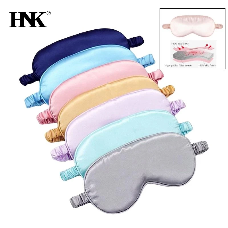 

Women Imitated Silk Sleep Eye Mask Portable Travel Eyepatch Nap Eye Patch Rest Blindfold Eye Cover Sleeping Mask Night Eyeshade