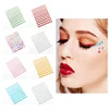 3PCS Jewel Sparkle Crystal Eye Drill Sticker Facial Beauty Decorations Holiday Makeup Crystal Diamond Stickers Color Random 3