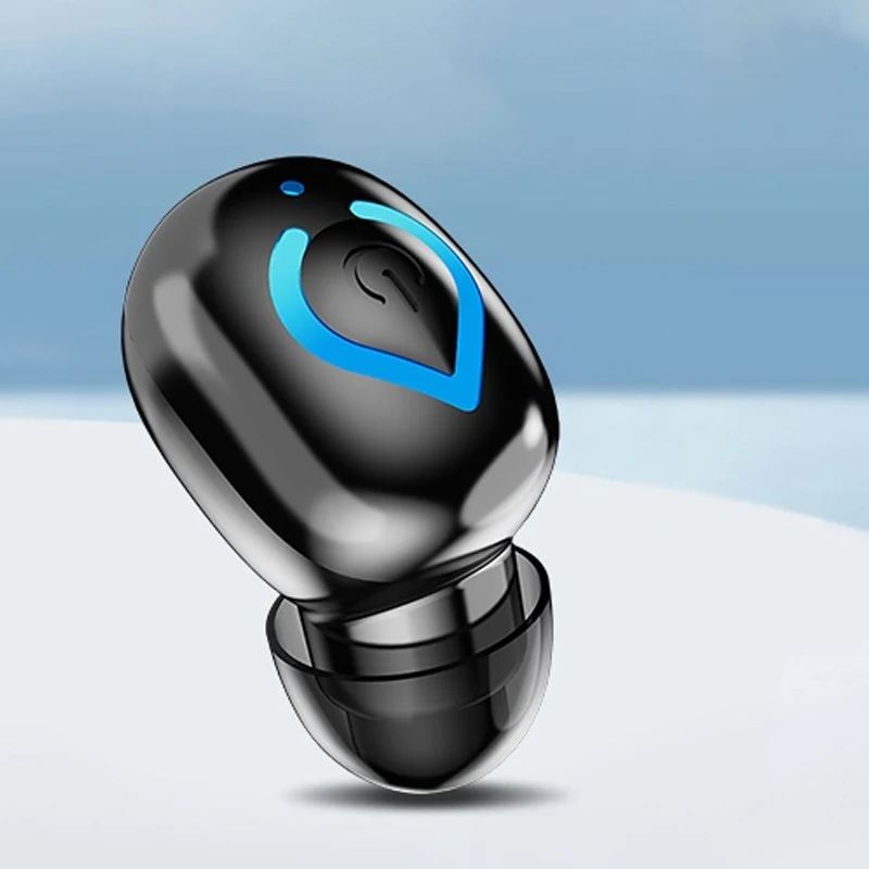 Compact Wireless Bluetooth Noise-Canceling In-Ear Headset with Microphone