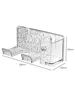 Hair Dryer Storage Rack Wall Mounted Non Perforated Household Bathroom Bracket Transparent Luxury Glacier Patterned Storage Tube 6
