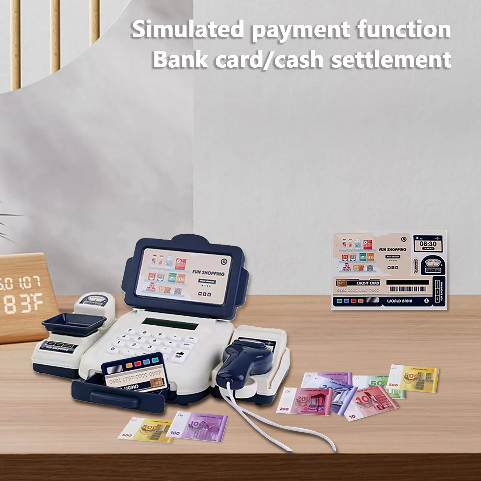 Supermarket Cash Register Children'S Toys Baby Puzzle Simulation Checkout Cashier Boys And Girls Party Games Birthday Gift 4