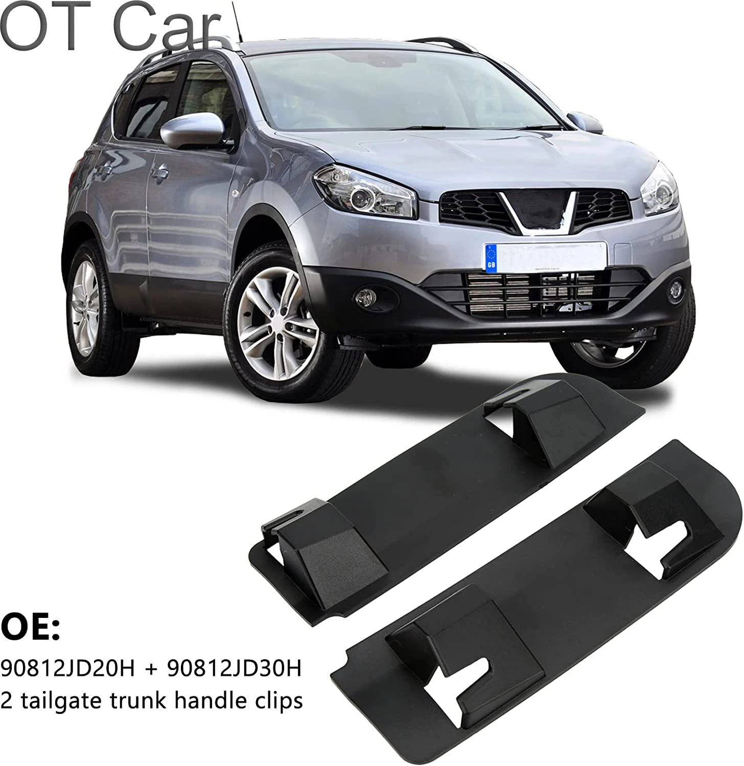 

OEM 90812JD20H 90812JD30H Car Accessories Tailgate Boot Trunk Handle Repair Snapped Clip Kit Clips For Nissan Qashqai 2006-2013