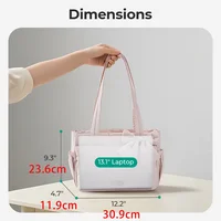 BAGSMART sac fourre-tout de voyage polyvalent femmes sac de transport plusieurs poches sac à main messager collège école sac à bandoulière 2
