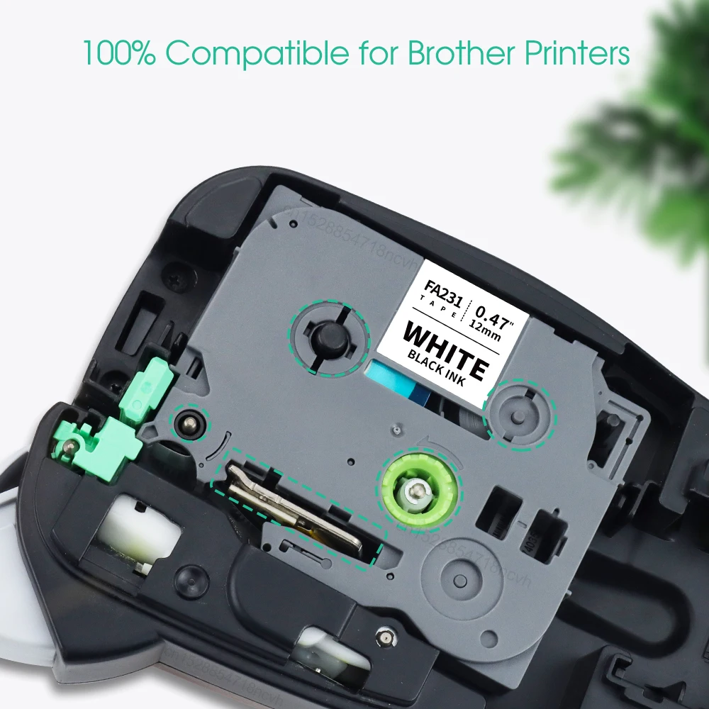 Brother TZEFA3 Nastro In Tessuto STIRABILE Da 12 Mm (3 M) Blu/Bianco - Foto 13